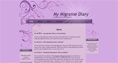 Desktop Screenshot of my-migraine-diary.com