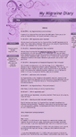 Mobile Screenshot of my-migraine-diary.com